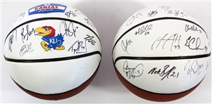 Lot of 2 KU Basketball 1999 Signed Roy Williams Total 18 / 17 Each