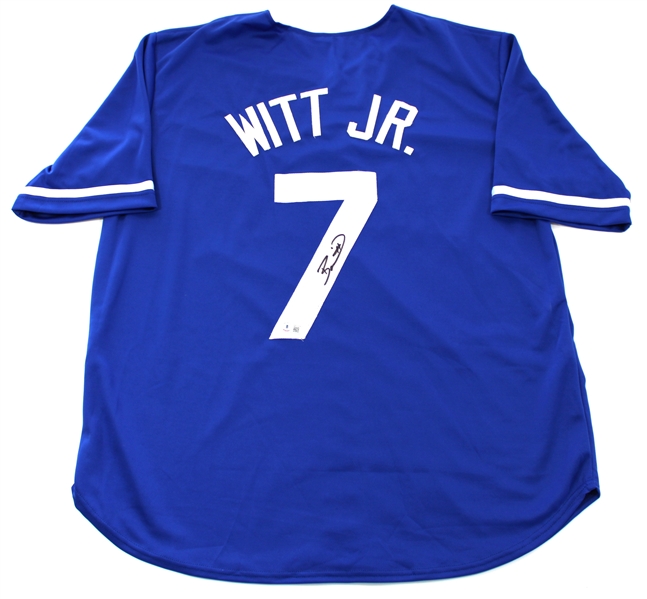 Bobby Witt Jr. Signed Kansas City Royals Jersey - Beckett
