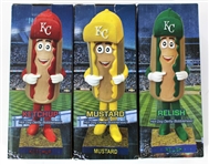 Kansas City Royals Mustard - Relish - Ketchup Bobble Collection 
