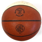 Kansas City-Omaha Kings 1973-74 Signed Basketball - JSA - Bob Cousey - Archibald