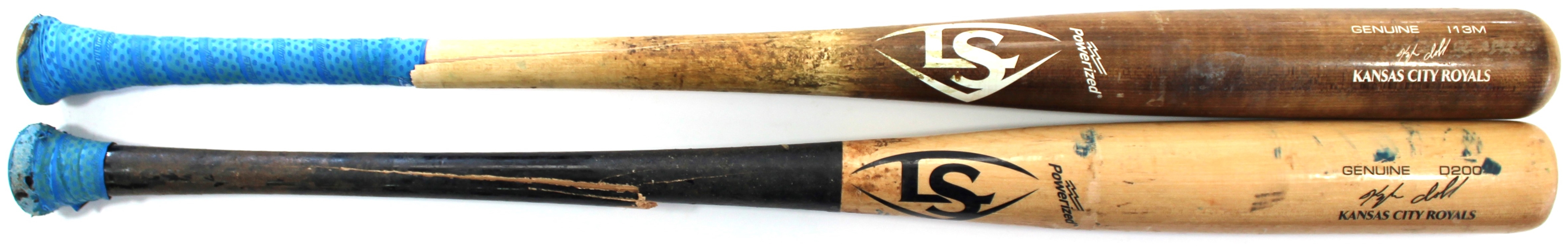 Kyle Isabel Lot of 2 Game Used Bats 