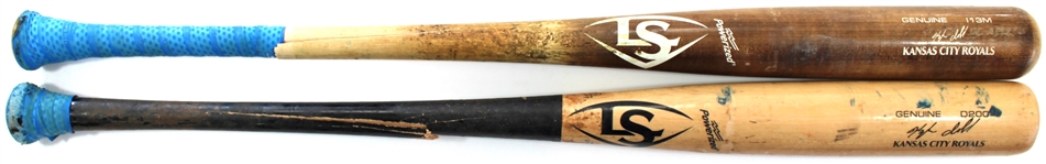 Kyle Isabel Lot of 2 Game Used Bats 