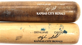Kyle Isabel Lot of 2 Game Used Bats 