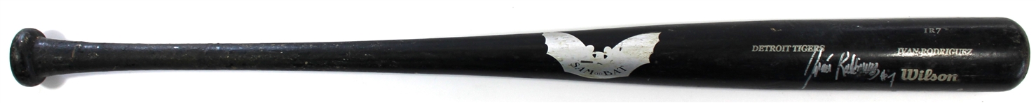 Ivan Pudge Rodriguez Game Used Bat - Winter League