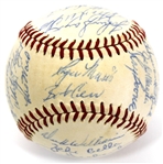 Kansas City Athletics 1959 Team Signed Ball - Maris on the Sweet spot