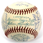 Kansas City Athletics 1959 Team Signed Ball - Maris on the Sweet spot