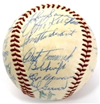 Kansas City Athletics 1959 Team Signed Ball - Maris on the Sweet spot