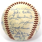 Kansas City Athletics 1959 Team Signed Ball - Maris on the Sweet spot
